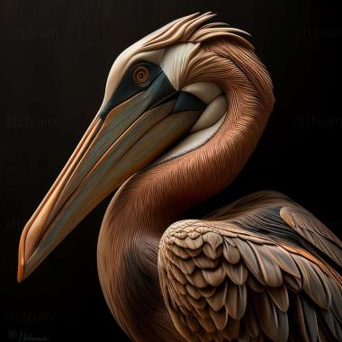 3D model Petros pelican famous animal (STL)